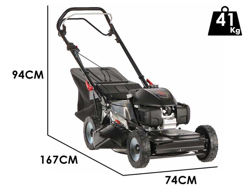 Marina Systems 4-MAXI 52 SH - 4-in-1 - Rasenm&auml;her mit Benzinmotor 4x4 - Honda GCVX 200 Motor
