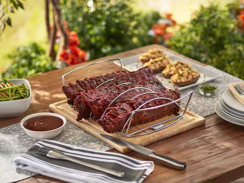 Spare Rib Halter u. Bratenkorb Premium Weber