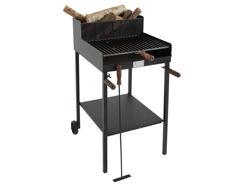 Cruccolini Fuocone Oliveto - Handgefertigter Eisen-Holzkohlegrill f&uuml;r Holz und Kohle