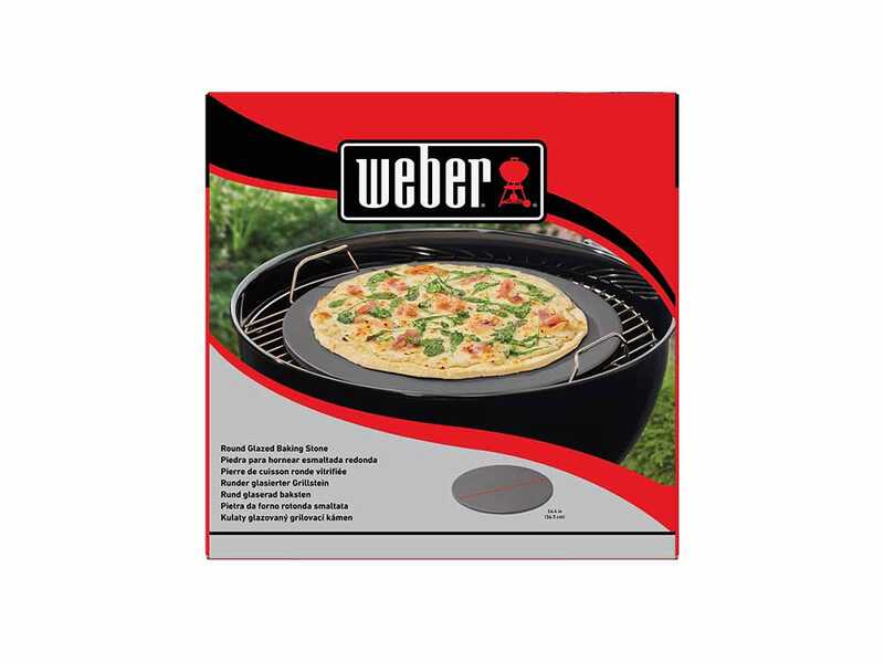 Glasierter Pizzastein rund, 36 cm Weber