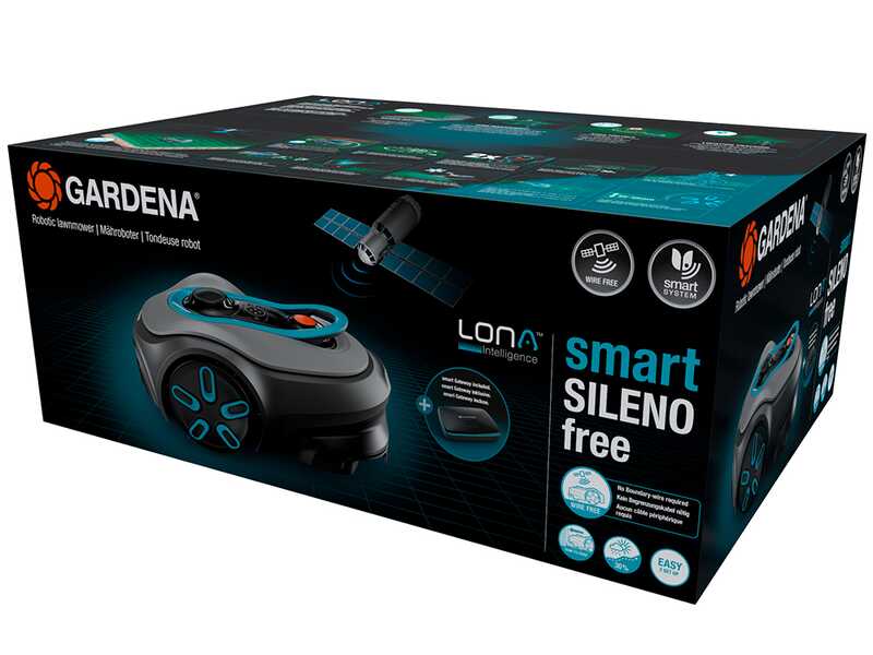 Gardena Smart SILENO free 600 m&sup2; Set - M&auml;hroboter - Bedienung mit Gardena Smart App - ohne Perimeter