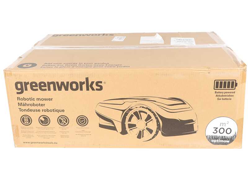 Greenworks OPTIMOW S - M&auml;hroboter - Mit Begrenzungskabel
