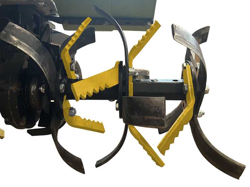 Rotocut-Vorrichtung zum Fr&auml;sen, Mulchen und Umr&uuml;hren in einem Schritt