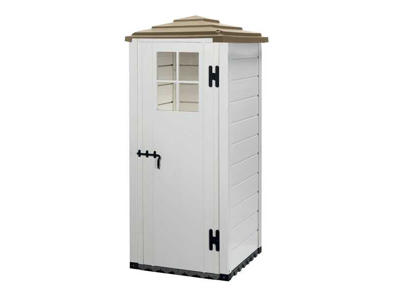 Garofalo Tuscany Evo 80 Pagoda - Ger&auml;teschuppen - Mit Fenster - 82.5x82.5x198 cm