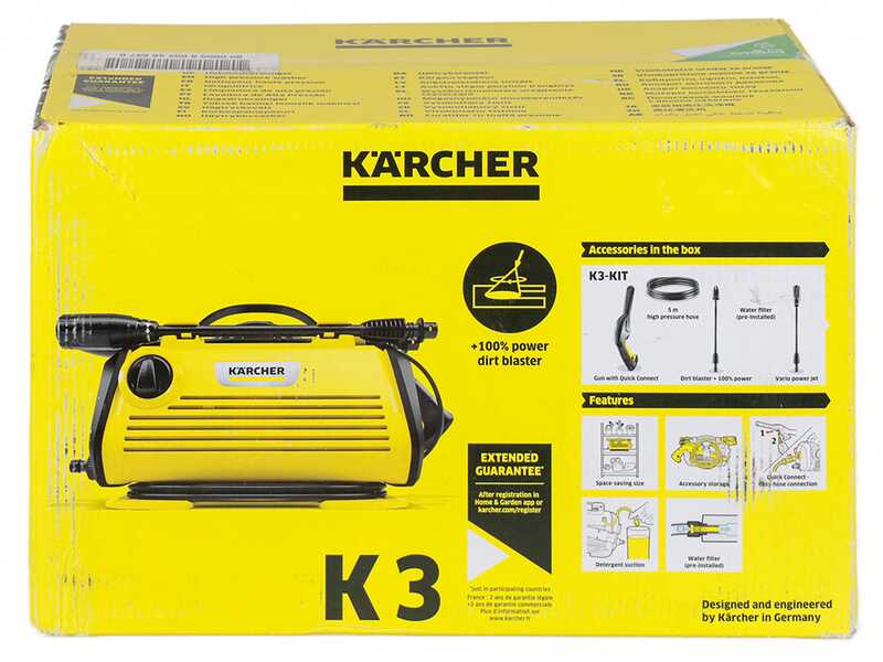 K&auml;rcher K3 Horizontal Plus - Tragbarer Kaltwasser-Hochdruckreiniger - 120 bar - 380 l/h