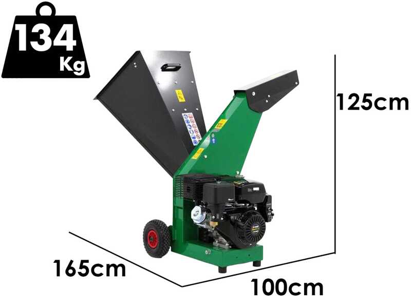 Seven Italy CH420  - Benzin H&auml;cksler - Motor Loncin G420F - Elektro-Starter