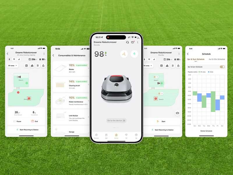 Dreame A1 Pro &ndash; M&auml;hroboter &ndash; ohne Begrenzungskabel - Mit Garage
