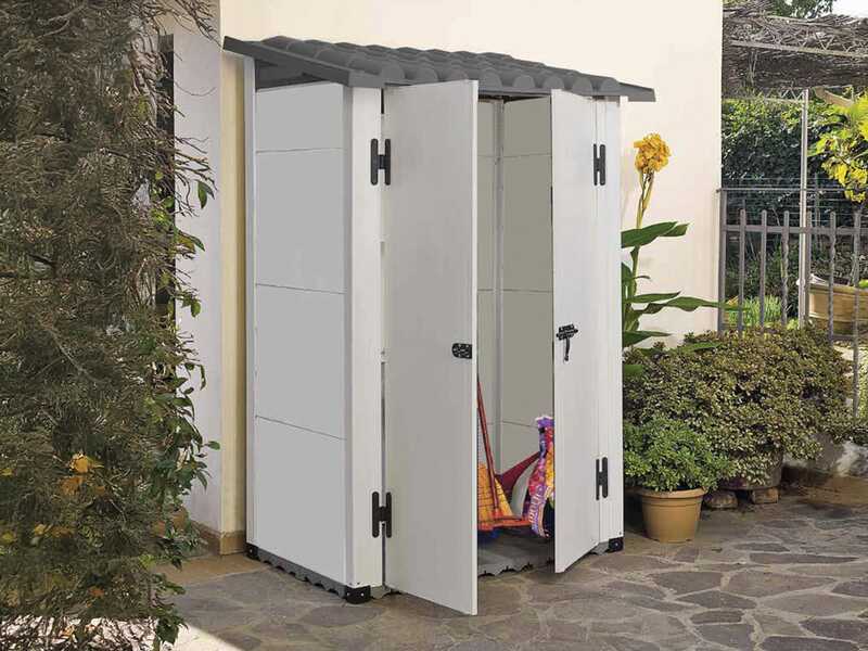 Garofalo Urban 100 - Gartenhaus - Mit Doppelt&uuml;r - 122.5x82.5x201 cm