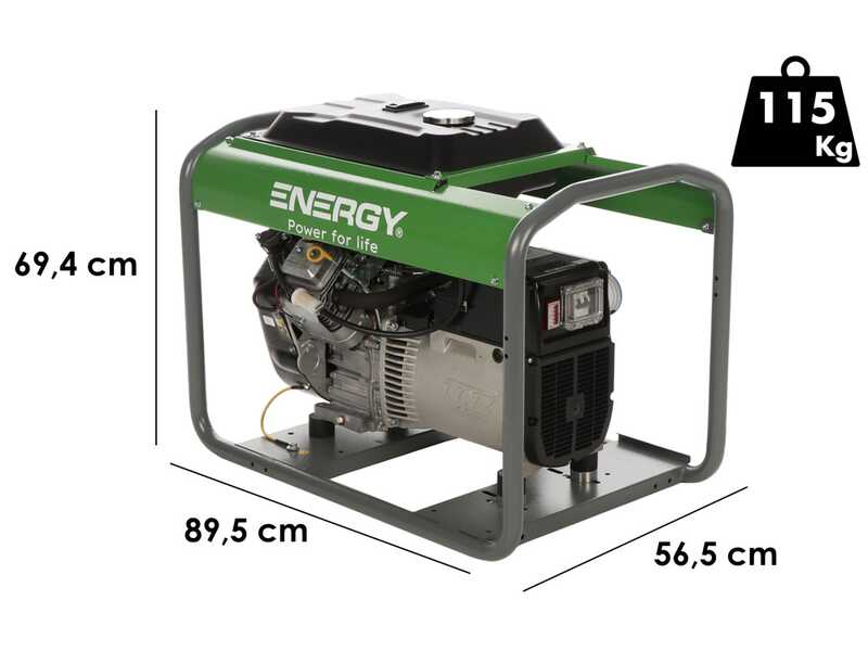 Energy EY-12MB - Benzin-Stromgenerator 9,5 kW - Dauerleistung 8,5 Einphasig