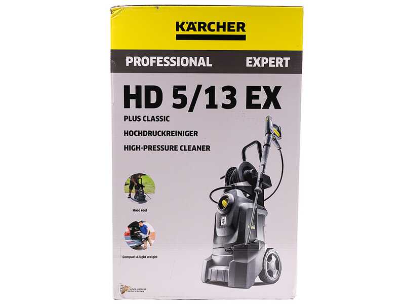 Karcher Pro HD 5/13 EX Plus Classic - Professionelle Kaltwasser-Hochdruckreiniger - 170 bar max - 500 L/h