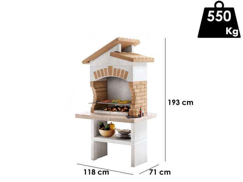 Palazzetti Tupai 2 - Mauerwerk-Holzkohlegrill
