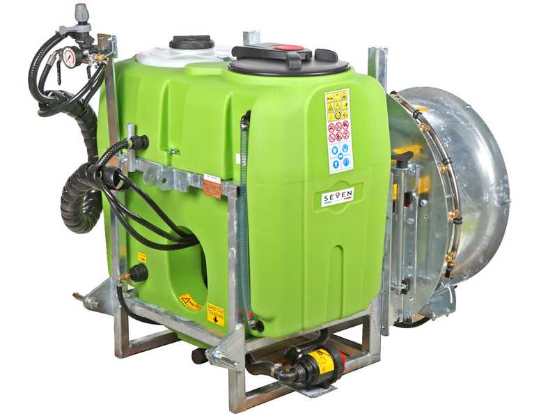 Seven Italy 200 - Aufgesattelter Spr&uuml;hger&auml;t mit Traktoranschluss f&uuml;r Spr&uuml;hanwendungen - Kapazit&auml;t 200 L - Pumpe APS 51