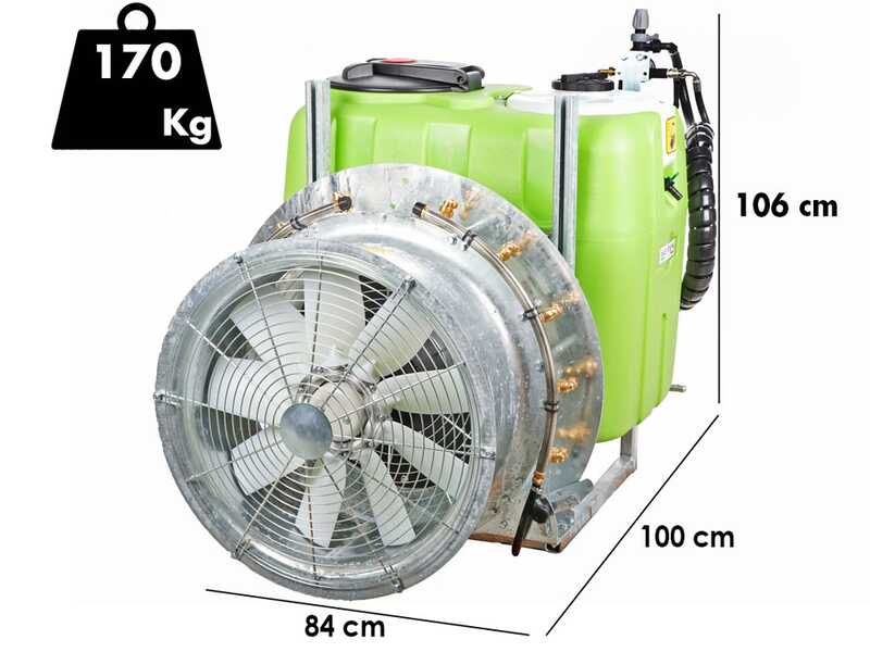 Seven Italy 200 - Aufgesattelter Spr&uuml;hger&auml;t mit Traktoranschluss f&uuml;r Spr&uuml;hanwendungen - Kapazit&auml;t 200 L - Pumpe APS 51