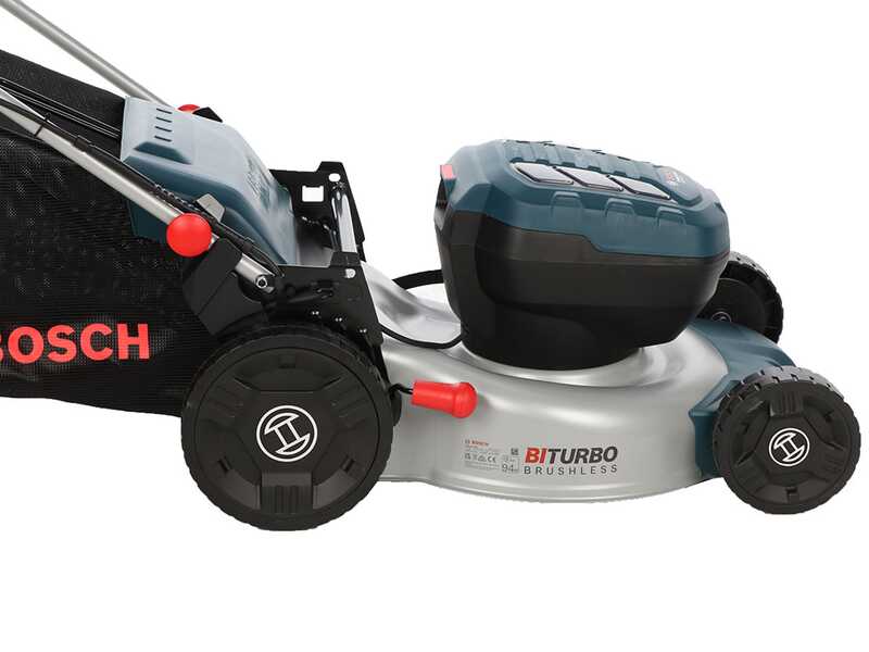 Bosch Professional GRA 18V2-46 &ndash; Akku-Rasenm&auml;her &ndash; 2&times;18V 8 Ah &ndash; Schnittbreite 46 cm