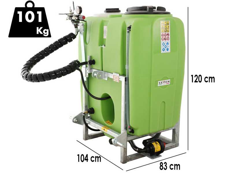 Seven Italy 300L &ndash; Kompakte Spr&uuml;hger&auml;tgruppe f&uuml;r Traktor &ndash; Pumpe APS71