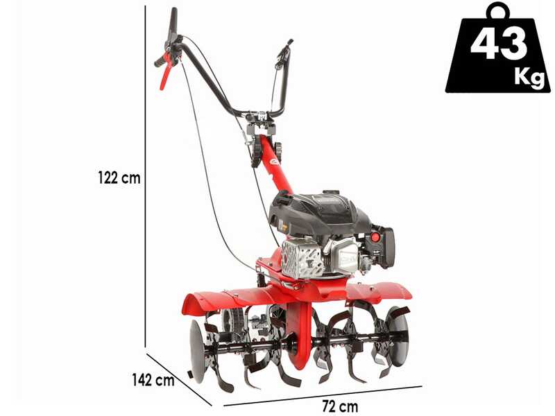 Eurosystems E3-EVO RM &ndash; Benzinmotor &ndash; 70 cm Fr&auml;se &ndash; Motor Rato RV170S-Pro
