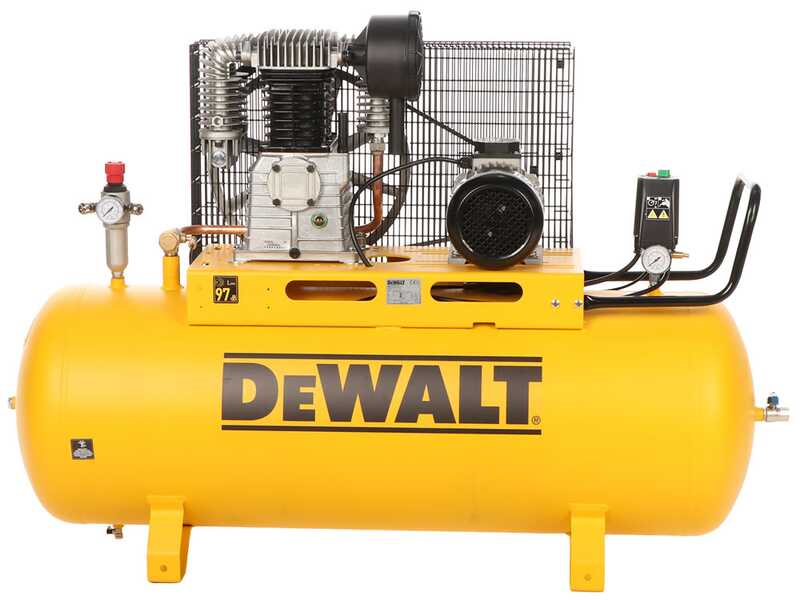 DeWalt DXCMB4T200HCE &ndash; Dreiphasiger elektrischer Riemen-Kompressor &ndash; 4-PS-Motor &ndash; 200 l