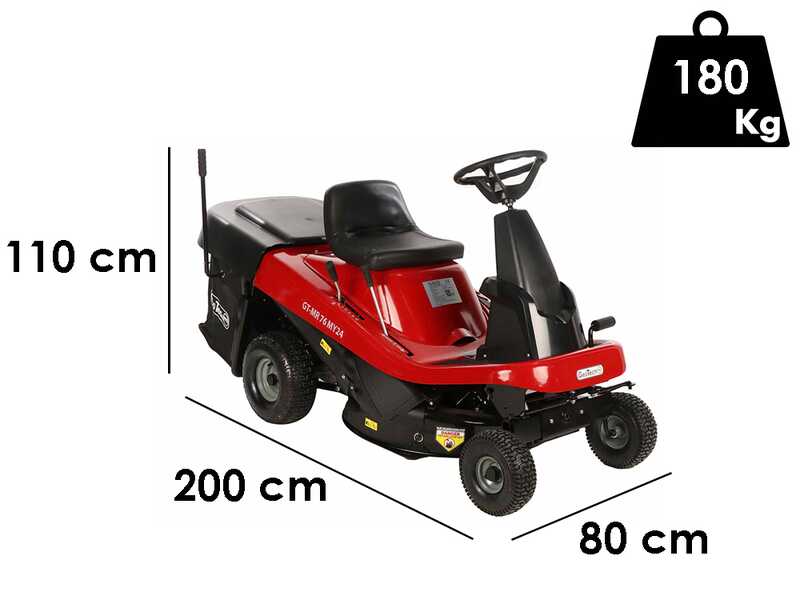 GeoTech-Pro GT-MR 76 &ndash; Rider-Rasentraktor &ndash; Motor 432 cm&sup3; &ndash; Elektrostart