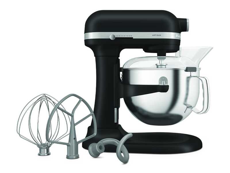 KitchenAid Artisan 5KSM60SPX-EBM Schwarz matt &ndash; K&uuml;chenmaschine mit Sch&uuml;sselheber