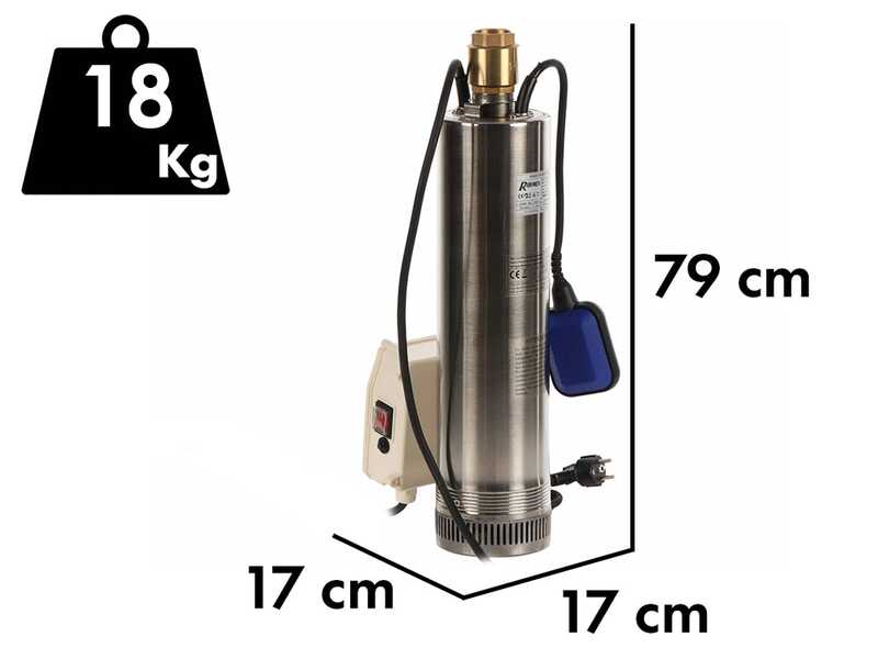 Ribimex PRPVC1102/65F - Tauchpumpe f&uuml;r Brunnen - 1100W - Klarwasser