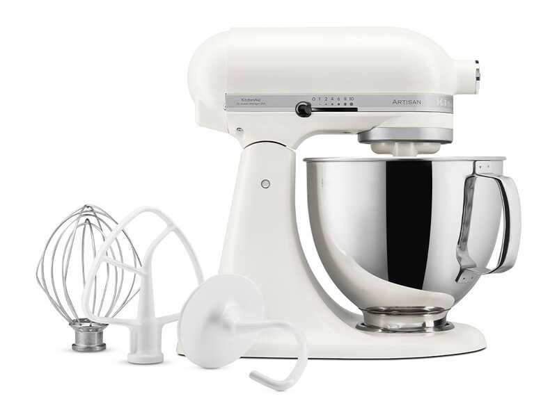 KitchenAid Artisan 5KSM125-EPL Porcelain White &ndash; K&uuml;chenmaschine mit kippbarem Kopf