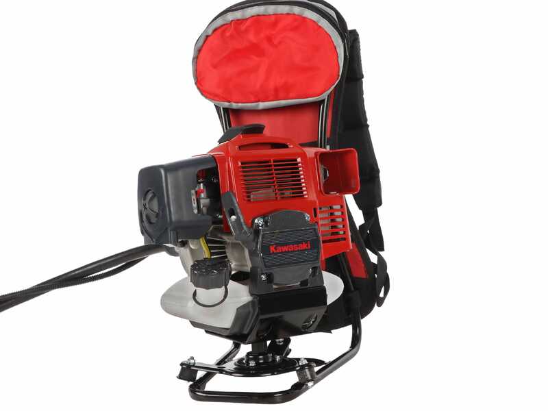 Kawasaki TJ 53EZ C COMBI &ndash; Multifunktions-Rucksack-Freischneider mit Verbrennungsmotor &ndash; Blue Bird Schaft