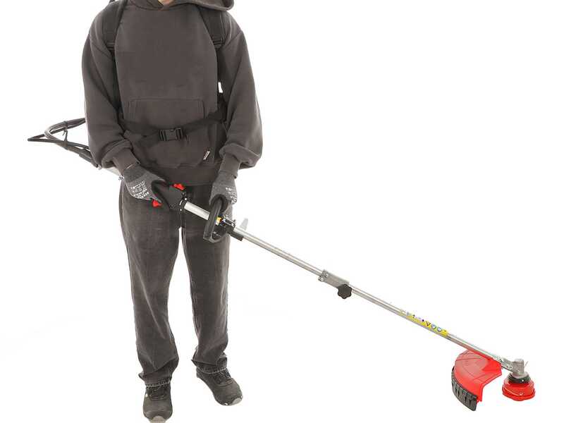 Kawasaki TJ 53EZ C COMBI &ndash; Multifunktions-Rucksack-Freischneider mit Verbrennungsmotor &ndash; Blue Bird Schaft