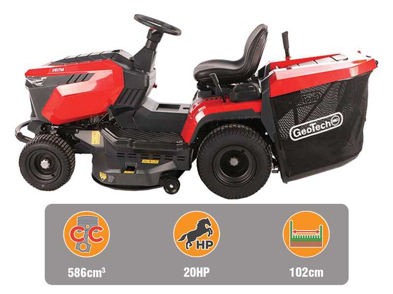 GeoTech-Pro PRTM 200-1020 H-CM &ndash; Rasentraktor &ndash; Hydrostatisches Getriebe &ndash; Fangsack
