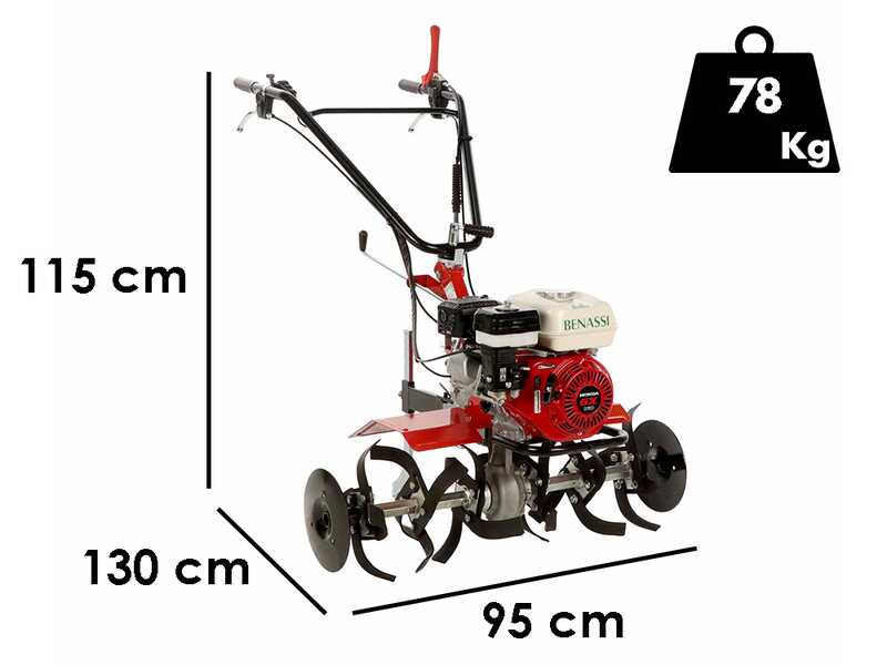 Benassi BL105H - Benzin-Motorhacke 5,5 PS - Honda GX160 Motor