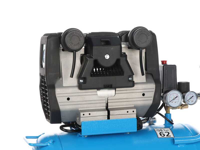 ABAC POLE POSITION QUIETE OS20 - Elektrischer Einphasen-Luftkompressor, leise - &Ouml;l-frei - Motor 2 PS - 24 lt