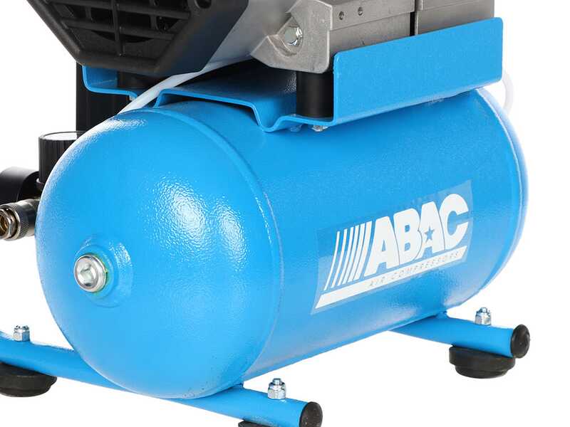 ABAC START QUIETE OS20 - Elektrischer, einphasiger, leiser Luftkompressor - &Ouml;l-frei - Motor 2 PS - 6 lt