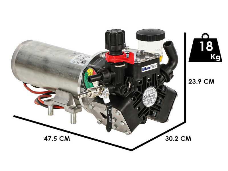 Annovi Reverberi AR 20 BP DC &ndash; Elektrische Motorpumpe zum Spr&uuml;hen &ndash; 12 V &ndash; 8 bar &ndash; OHNE BATTERIE