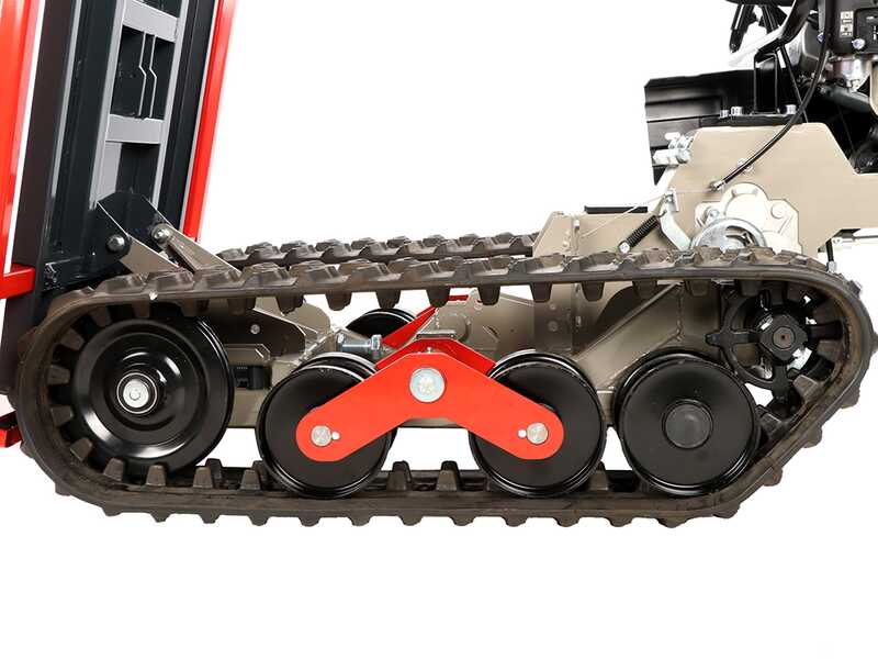 Benassi M503 &ndash; Raupen-Motorschubkarre mit erweiterbarer Mulde &ndash; Tragf&auml;higkeit 550 kg