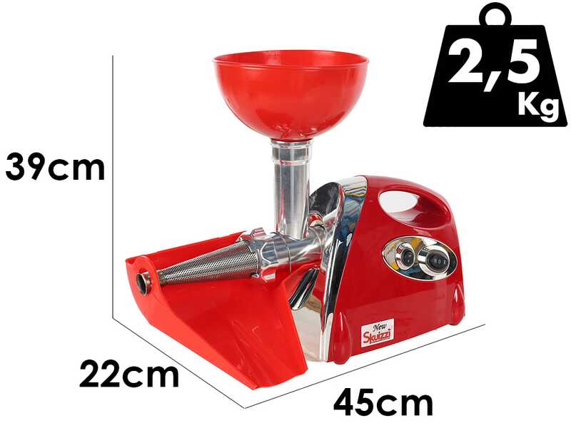 Palumbo Pavi SKUIZZI - Mehrzweck-Fleischwolf - Tomatenpresse - 600W
