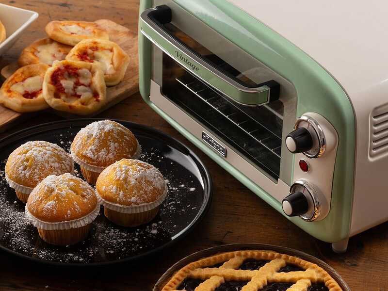 Ariete Vintage Gr&uuml;n- Elektrobackofen - 10 l, 800 W