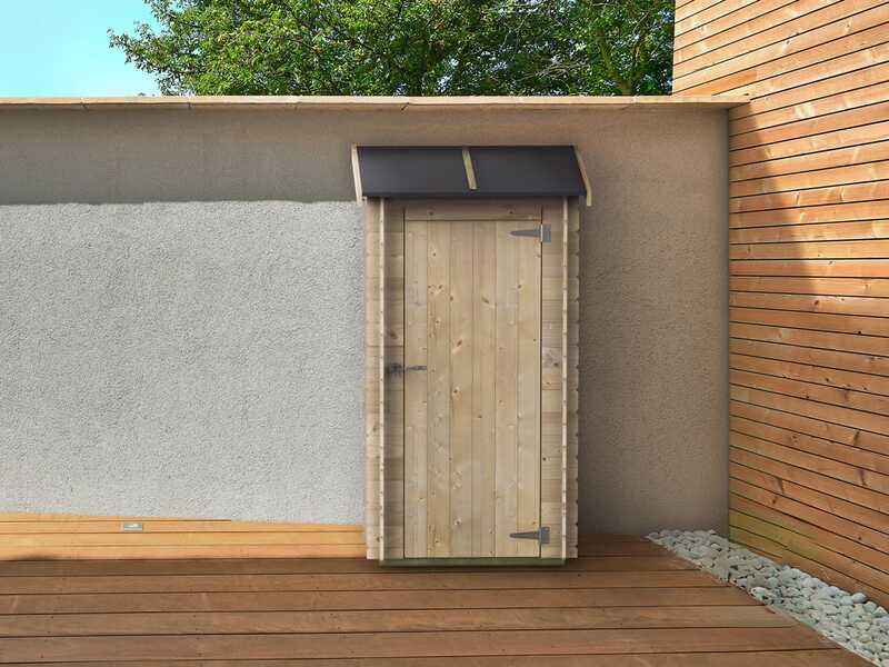 Alce Arturo 94x64 &ndash; Holz-Ger&auml;tehaus &ndash; Mit Pultdach &ndash; 94x64x188 cm