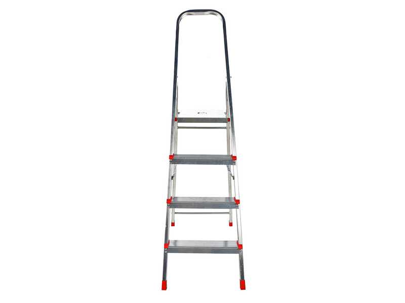 Aluminium-Trittleiter mit St&auml;nder Alice 4, 4 Stufen, 1,49 m