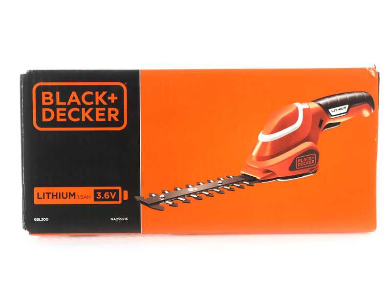 Black &amp; Decker GSL300-QW &ndash; Akku-Gras- und Heckenschere &ndash; 3,6 V, 1,1 Ah