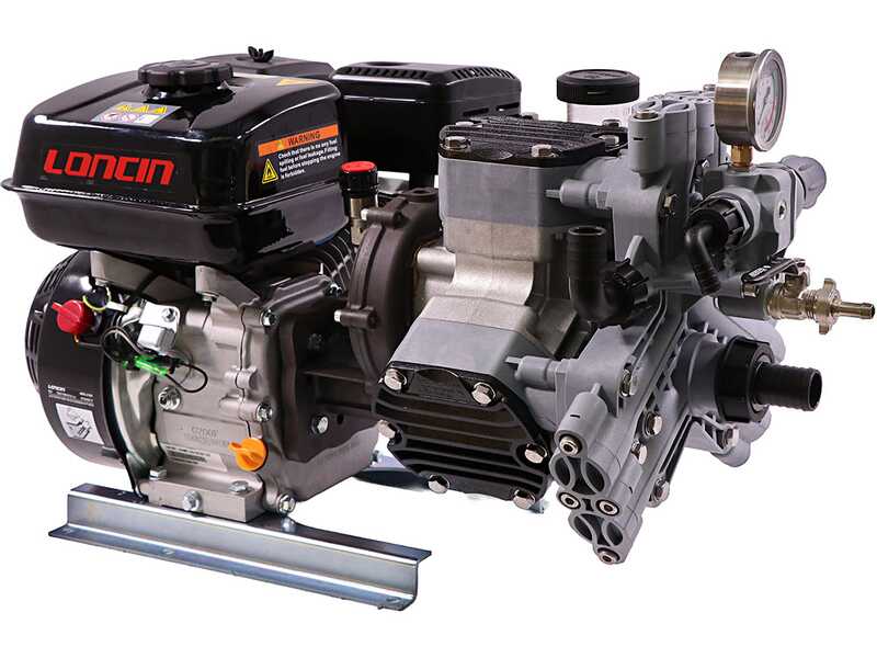 Comet MTP P40/20 BA (CE) &ndash; Spritzmotopumpe mit Benzinmotor &ndash; Loncin G200F-Motor &ndash; Ausf&uuml;hrung f&uuml;r S&auml;uren und chemische Produkte