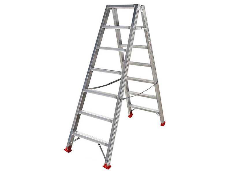 Aluminium-Doppelleiter 1031, 2&times;7 Stufen, 1,70 m