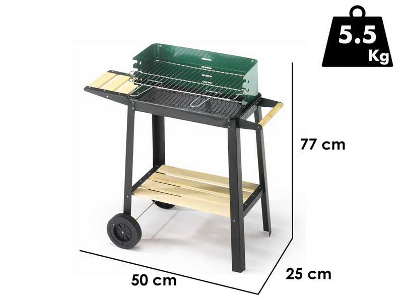Ompagrill 50-25 Green/W &ndash; Holzkohlegrill