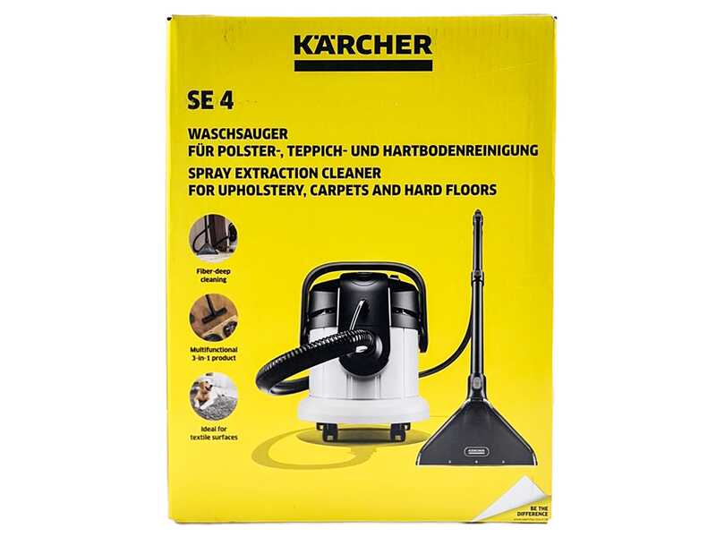 K&auml;rcher SE 4 - Teppichreiniger - Nasssauger - Frisch-/Schmutzwassertank 4 l - 1000 W