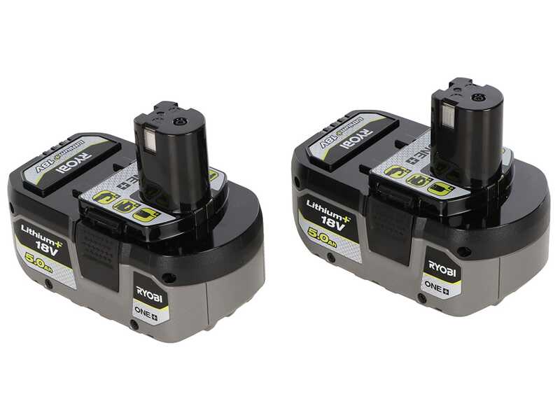 Ryobi RLM18X33B50LT23A &ndash; Akku-Rasenm&auml;her- und Rasentrimmer-Set &ndash; 18V 5Ah &ndash; Schnittbreite 33 cm + 23 cm