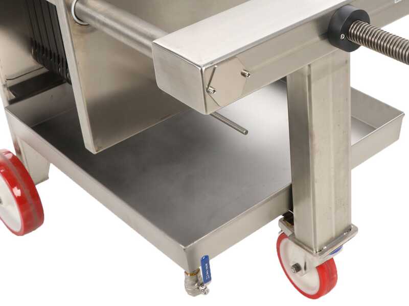 Enotecnica Pillan FC42 &ndash; Professioneller Weinfilter mit 20 Filterplatten 40x40 cm &ndash; Rahmen und Pumpe aus Edelstahl