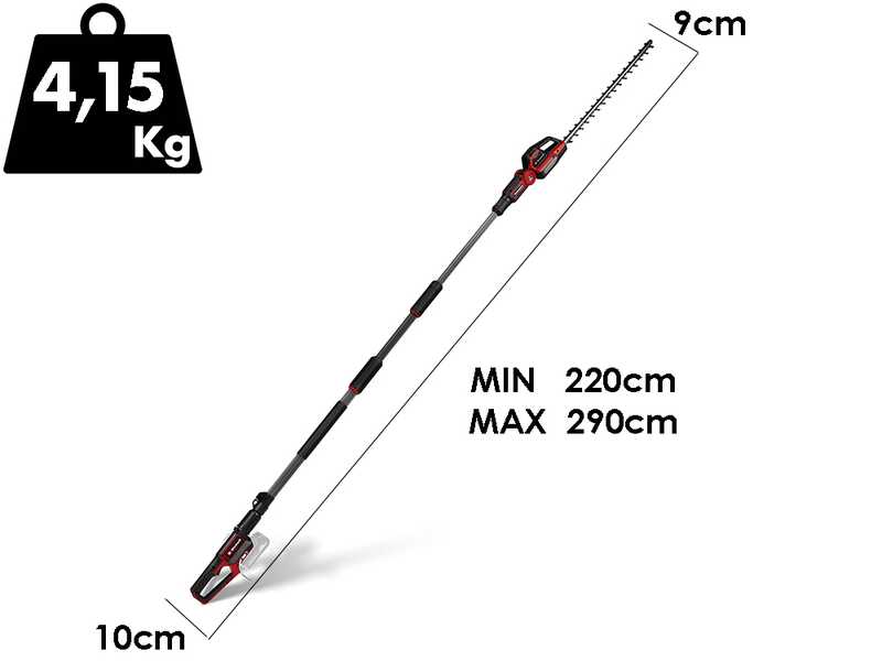 Einhell GP-HH 18/50 Li T BL-Solo &ndash; Akku-Heckenschere mit Teleskopstiel &ndash; 18 V &ndash; OHNE AKKU UND LADEGER&Auml;T