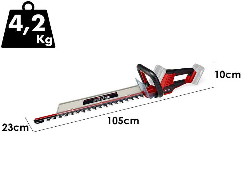 Einhell GE-CH 36/61 Li &ndash; Akku-Heckenschere &ndash; 36 V (2 &times; 18 V) &ndash; 67 cm Messer