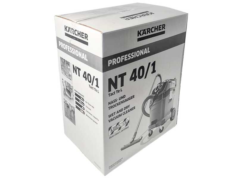 Karcher Pro NT 40/1 Tact Te L &ndash; Nass-/Trockensauger &ndash; 40-Liter-Sammelbeh&auml;lter &ndash; 1380 W