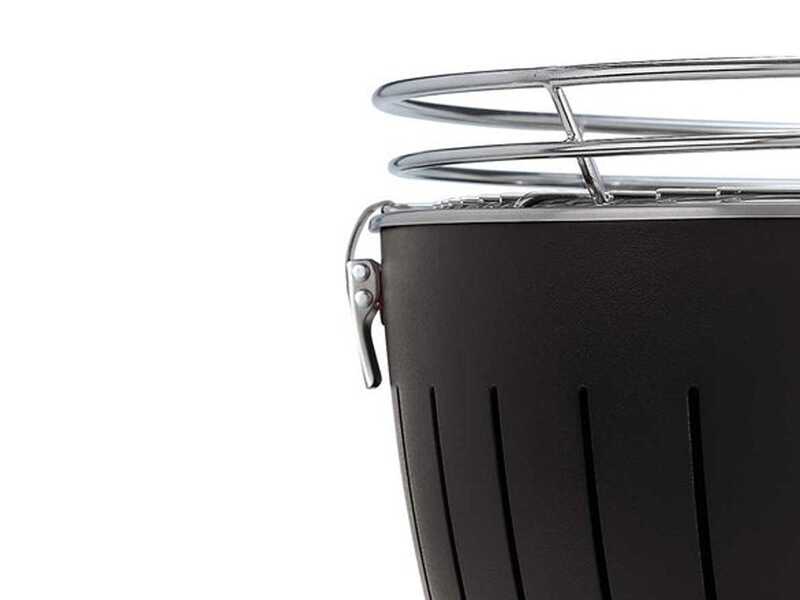 LotusGrill LG G435 U &ndash; Tragbarer XL-Holzkohlegrill f&uuml;r den Au&szlig;enbereich &ndash; Anthrazitfarbenes Au&szlig;engeh&auml;use