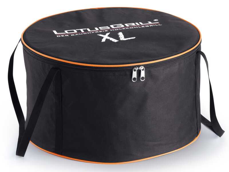 LotusGrill LG G435 U OR - Tragbarer XL-Grill f&uuml;r den Au&szlig;enbereich - Orangefarbene Au&szlig;enh&uuml;lle