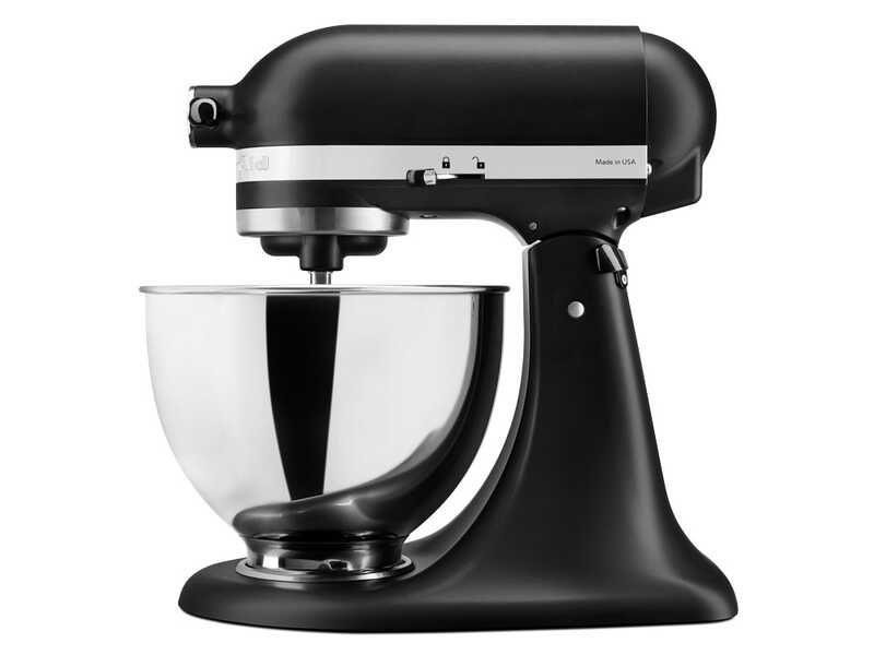 KitchenAid Classic 5KSM95PS-EBM Mattes Schwarz &ndash; K&uuml;chenmaschine mit kippbarem Kopf